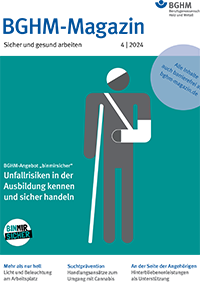 Cover BGHM-Magazin 4|2024. Die ganze Ausgabe finden Sie barrierefrei unter bghm-magazin.de