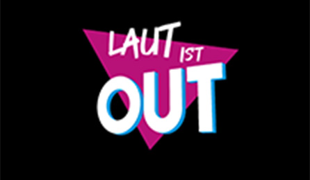 Laut ist Out-Logo