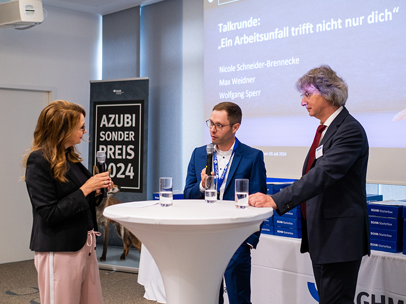 Podiumsgespräch mit Nicole Schneider- Brennecke, Max Weidner, Wolfgang Sperr