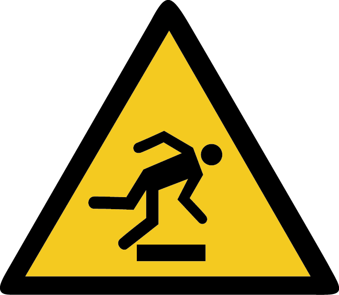 W007 Warnung vor Hindernissen am Boden; BGHM